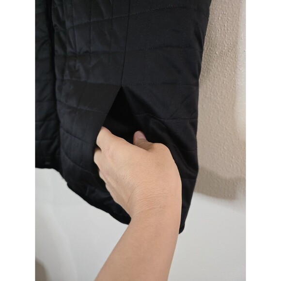 Lauren Ralph Lauren Black Reversible Puffer Velour Velvet Women Size Large - Picture 5 of 8